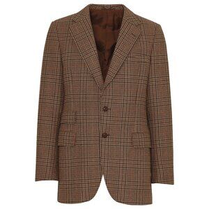 Austin Reed (Sweden) 70s, Glen Check, Brushed Wool Tweed, Swedish Licensing